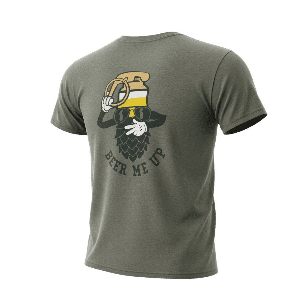 Top Dog T-Shirt — Green — back