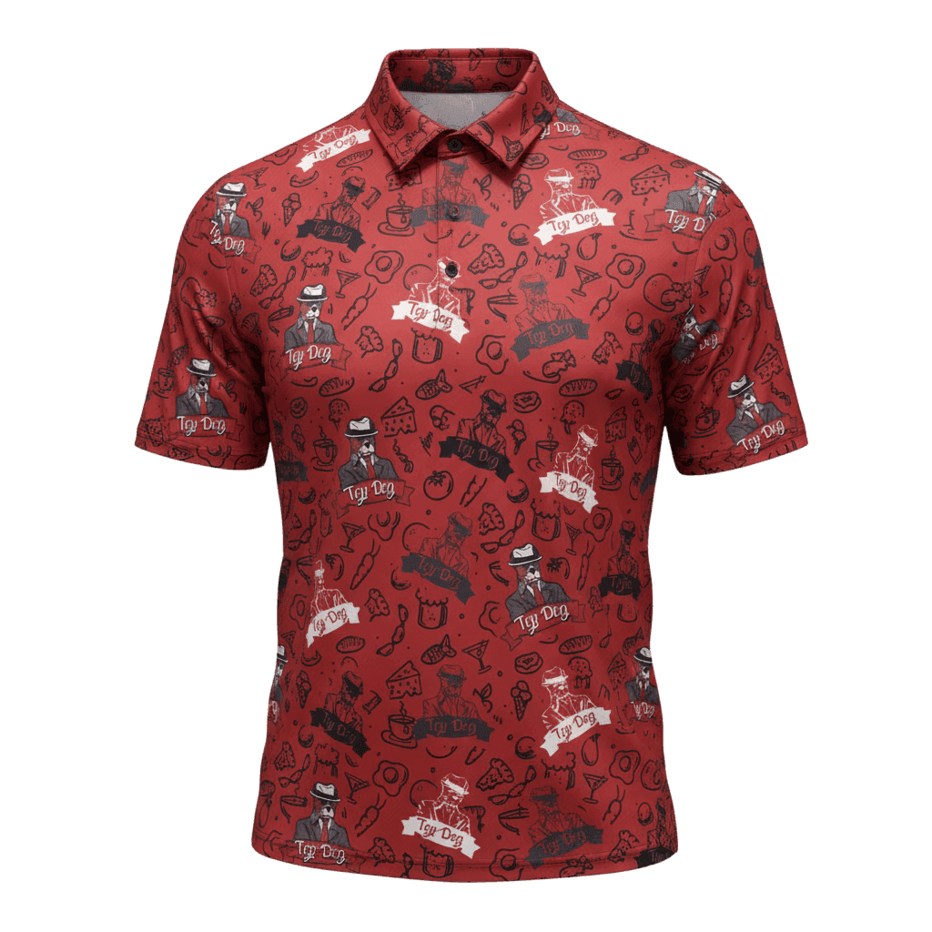 Top Dog Golf Shirt — Red