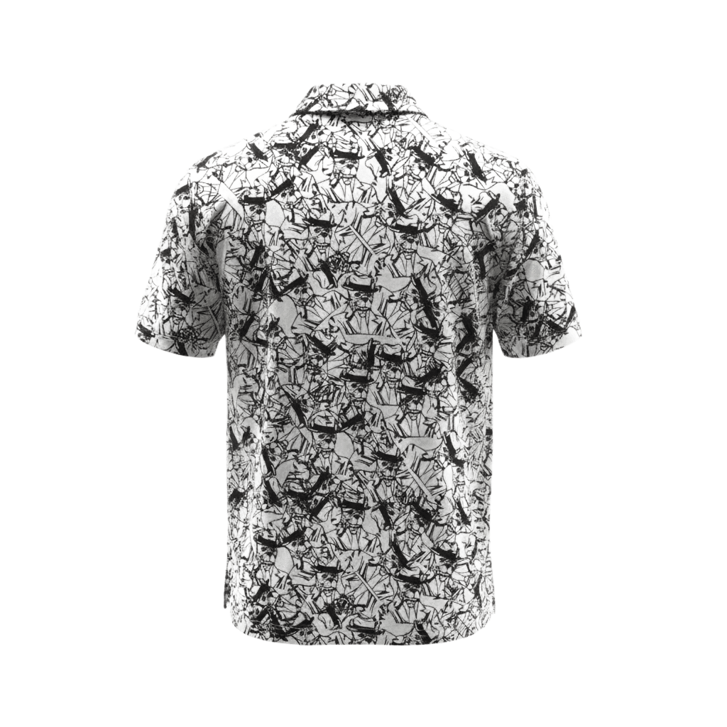 Top Dog Golf Shirt — White — back